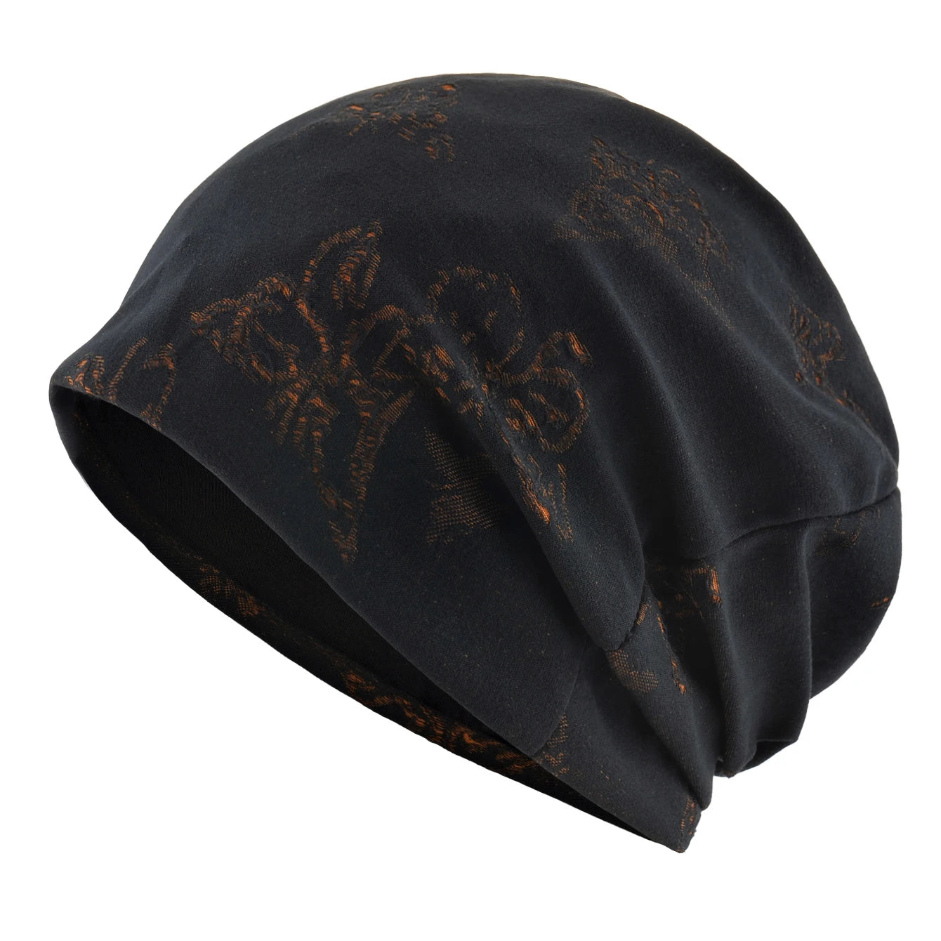Women's Two-Tone Sheer Knit Butterfly Hollow-Out Beanie Hat Ladies Spring Autumn Soft Breathable Sports Casual Bonnet Cap