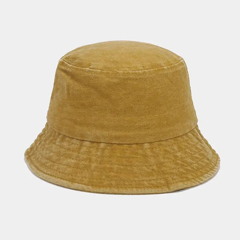 Kids Baby Washed Denim Cotton Bucket Hat For Boy Girls Custom Name Logo Fisherman Cap Panama Wide Brim Sun Hat Outdoor Team Caps