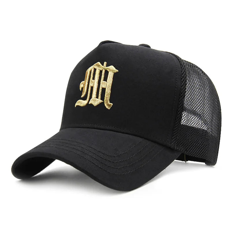 Men’s Big Head Mesh Baseball Cap Breathable Summer High Crown Sun Protection Hat