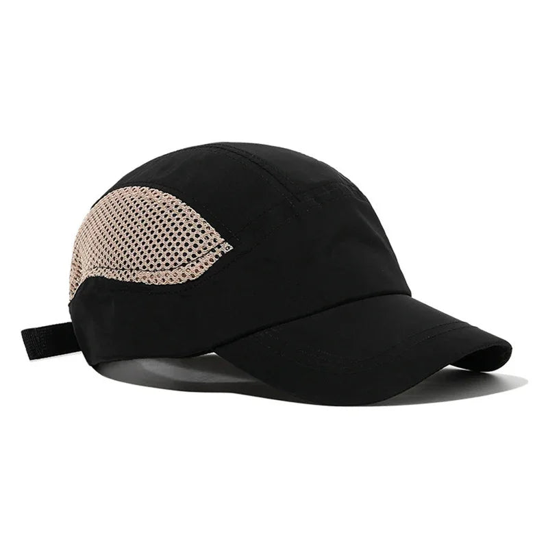 Unisex Japanese Quick-Dry Baseball Cap – Thin Mesh Short Brim Outdoor Running Golf Fishing Sports Hat (2024 Style)