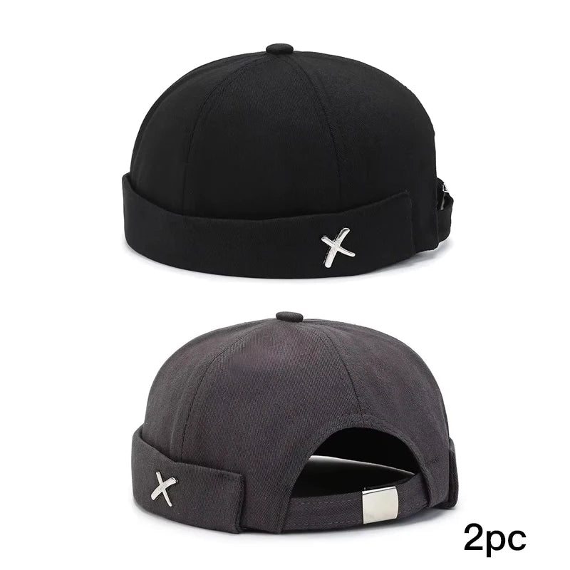 Unisex Korean Street Beanie Hat Casual Round Sailor Cap