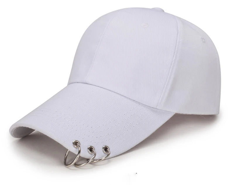 Unisex Lightweight Baseball Cap – Casual Summer Sun Visor Hat with Ring Detail