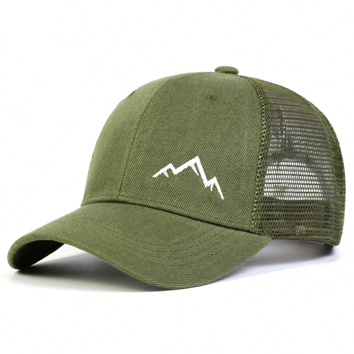 Unisex Mountain Range Embroidery Baseball Net Caps Spring Summer Outdoor Adjustable Casual Hats Dad Hat Sunscreen Hat