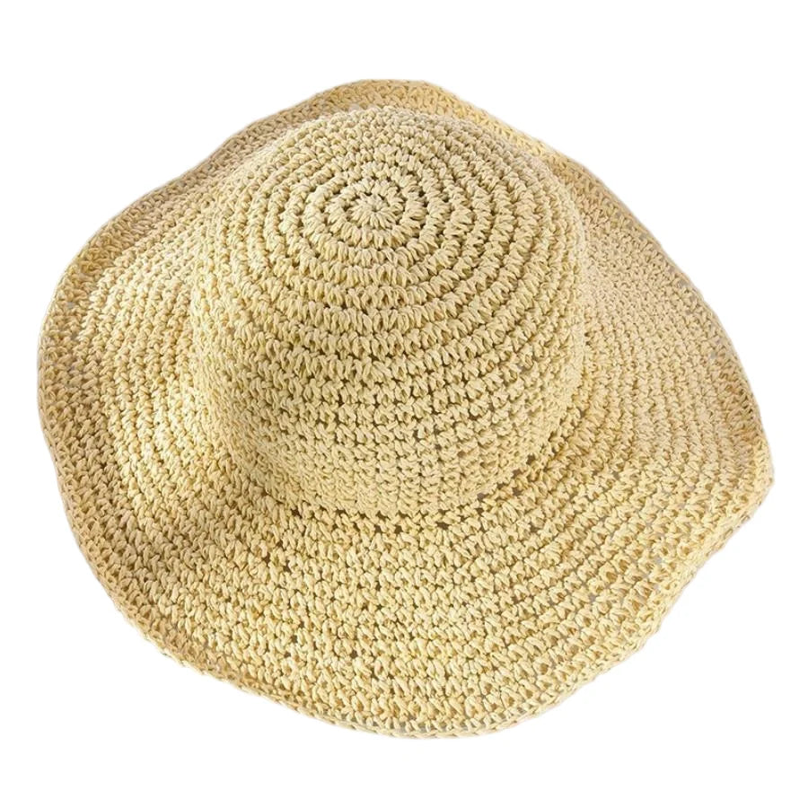 Summer Japanese Bucket Hat Korean style Small Brim Straw Hat Versatile Japanese Woven Bucket Hats Beach Sunscreen Hat Women