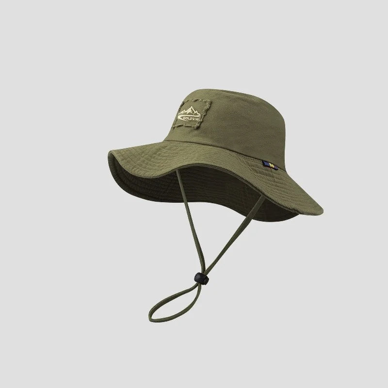 Unisex Wide Brim Bucket Hat – UV Protection Outdoor Fishing Hiking Safari Sun Hat