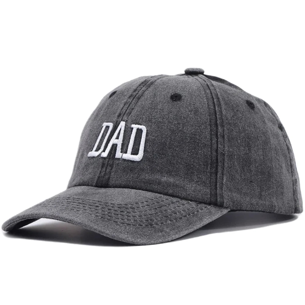 Hot Sale Unisex Washed Cotton Cap DAD MOM Embroidery Baseball Cap Outdoor Couple Chic Dad Hats