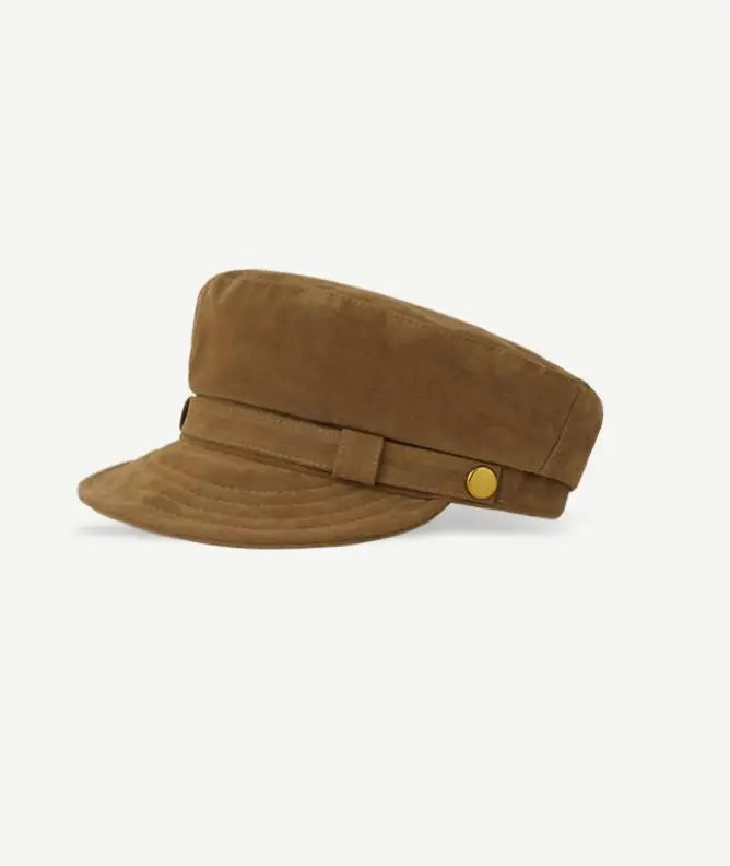 Autumn Winter Hats For Women Men Unisex Vintage Military Cap Suede Painter Hat Retro Simple Beret Female New Casual