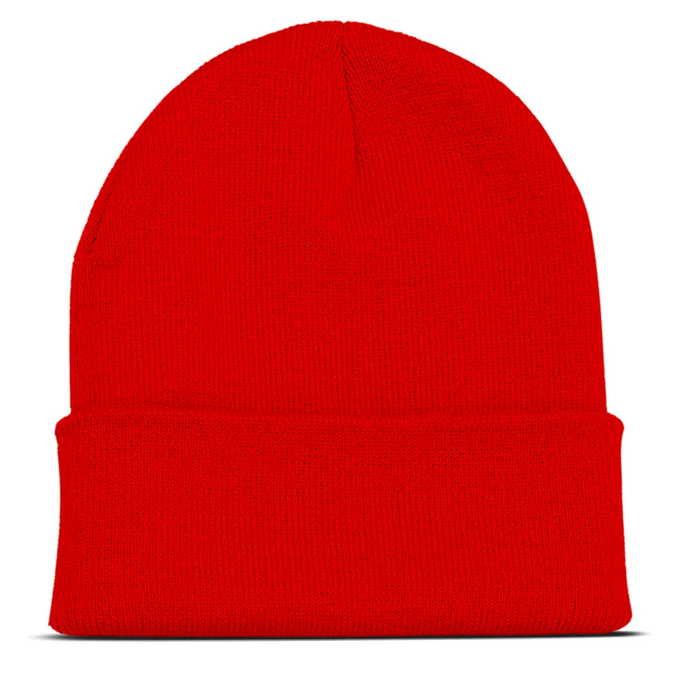 Personalized Custom Beanies Hats with Embroidery Text Logo for Men Women Warm Winter Knitted Cuff Beanie Cap Dropshipping