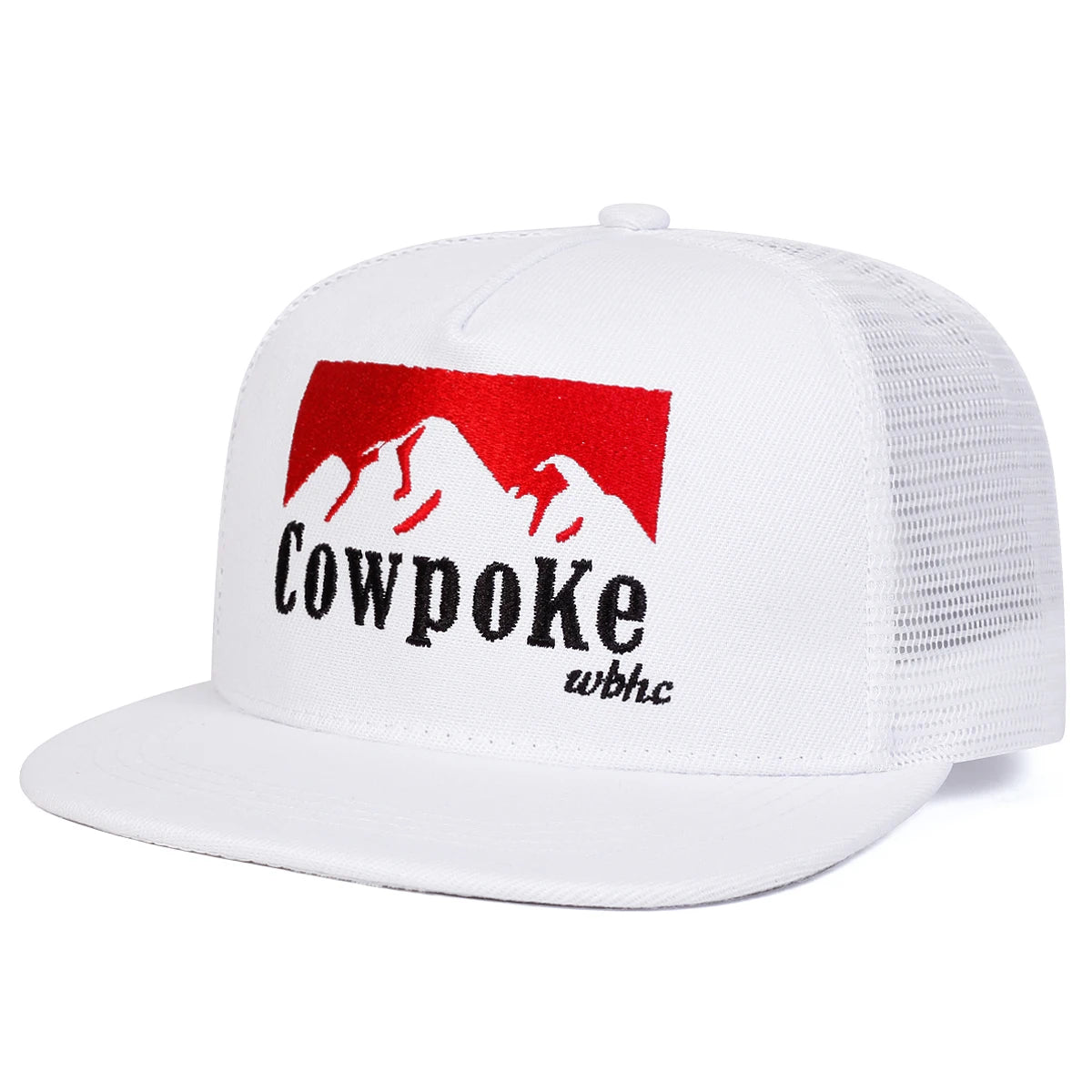 Unisex COWPOKE Letter Embroidery Hip-hop Net Hats Spring Summer Outdoor Adjustable Casual Baseball Caps Sunscreen Hat