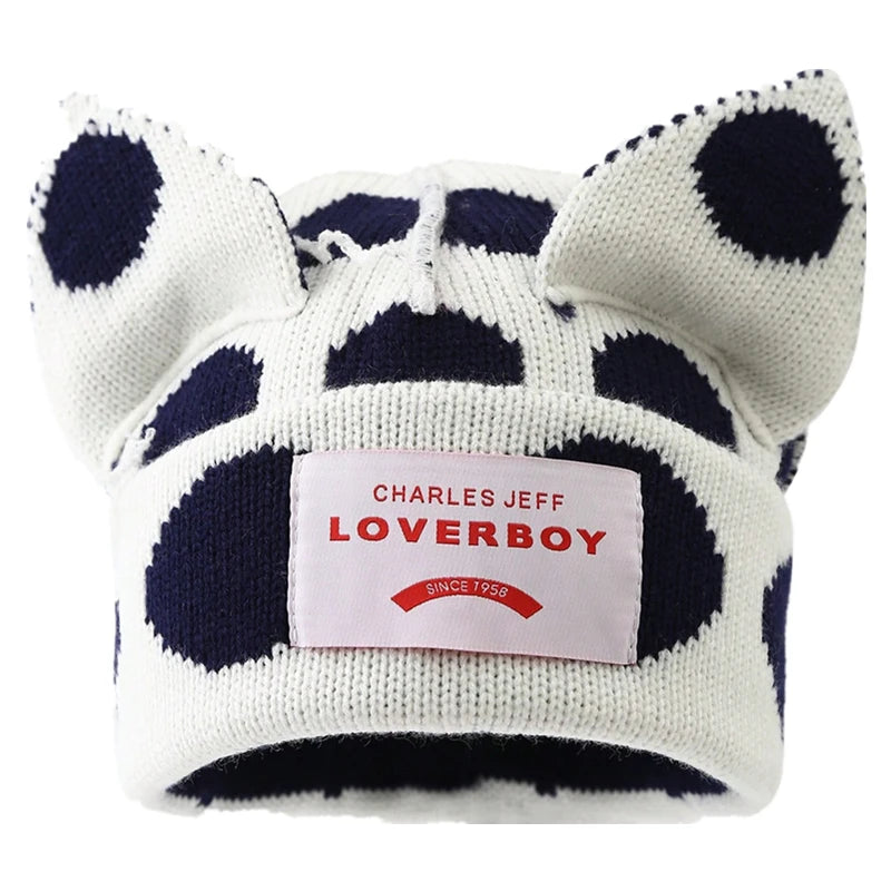 Hot Sale Y2K Style Winter Knitted Beanie Hat For Women Outdoor Cute Cat Ear Designer Warm Hat