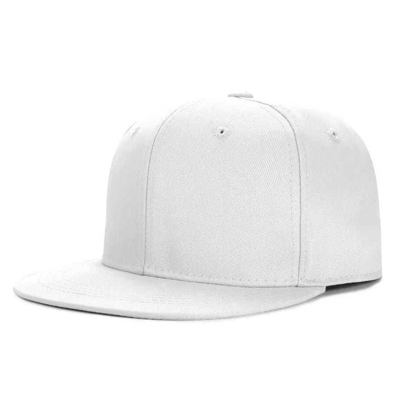 Baseball Caps For Men Women Unisex Hip Hop Solid Color Flat Brim Snapback Hats For Women Spring Summer Sun Hat Street Dance Kpop
