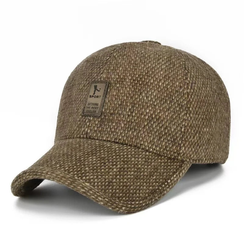 Men’s Cotton Baseball Cap Autumn Winter Dad Style Casual Sunshade Hat