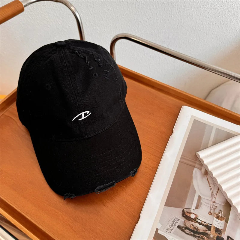 Cotton Baseball Cap For Men Spring Summer Casual Letter Embroidery Student Hip HOP Hat Outdoor Sport Sun Caps