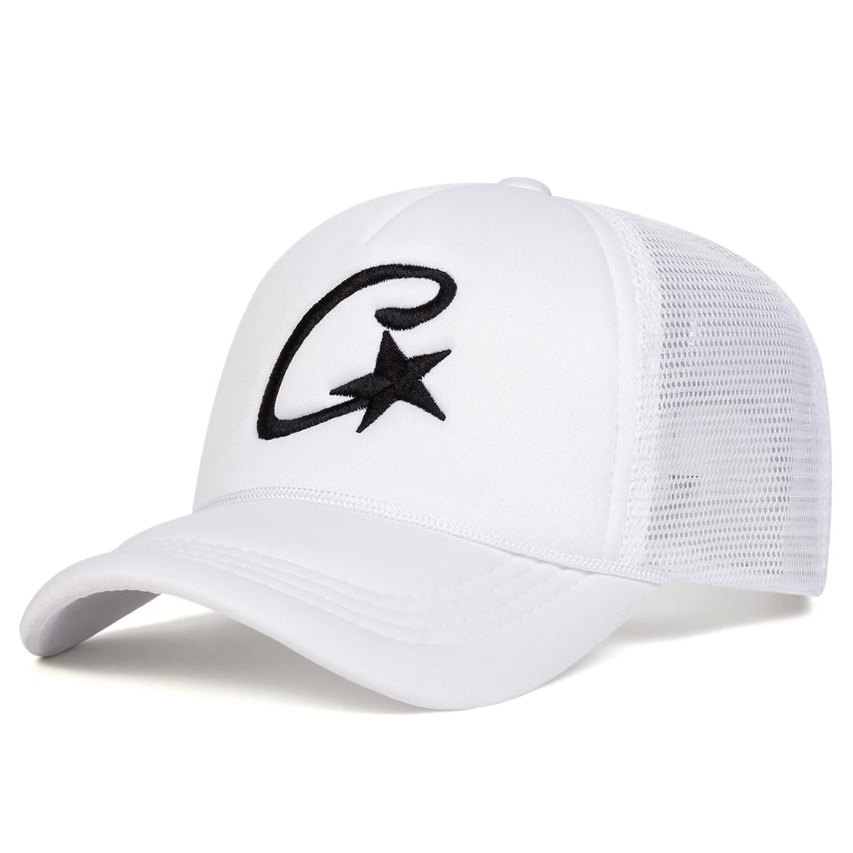 Unisex C Letter Pentagram Embroidery Baseball Net Caps Spring and Summer Outdoor Adjustable Casual Hats Sunscreen Hat