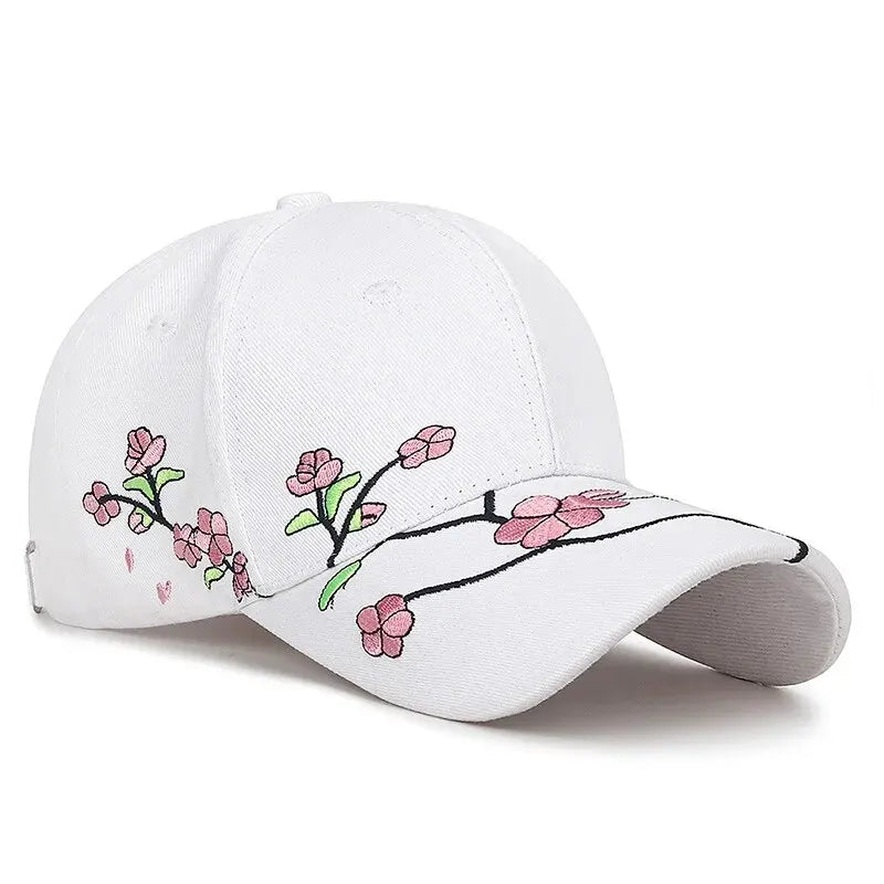 Women’s Plum Blossom Embroidered Baseball Cap Chinese Style Sunshade Casual Hat