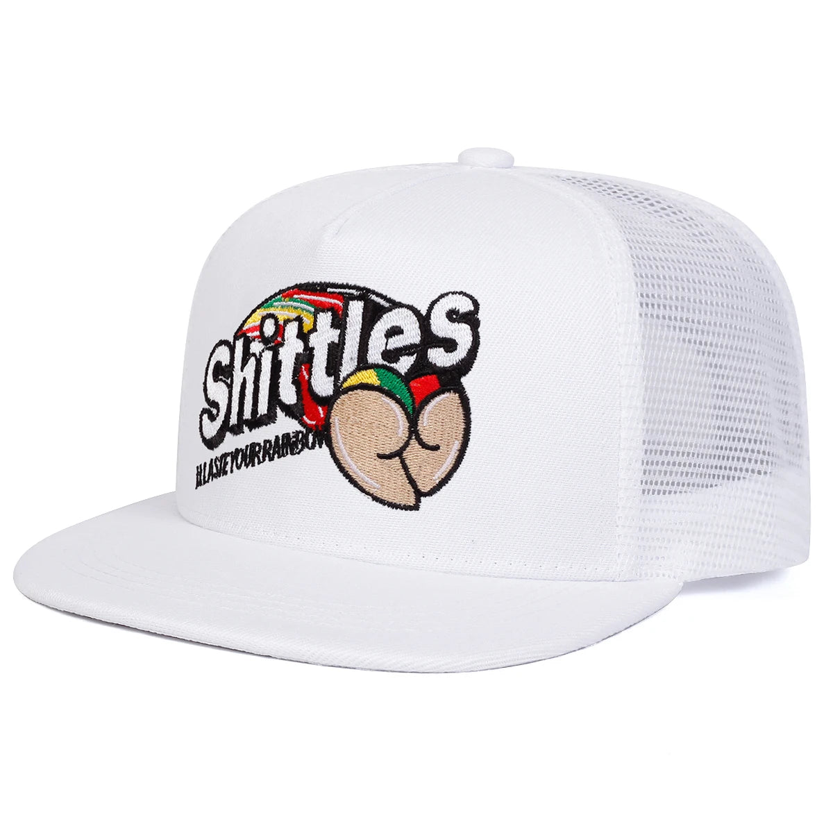 Unisex SHITTLES Embroidery Hip-hop Net Hats Spring Summer Outdoor Adjustable Casual Baseball Caps Sunscreen Hat Sports Cap