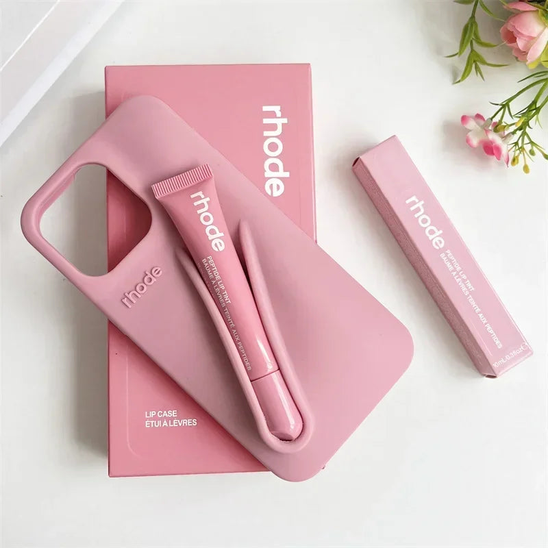 Phone Lipstick Case with Box & Lips – Rhode Silicone Cover