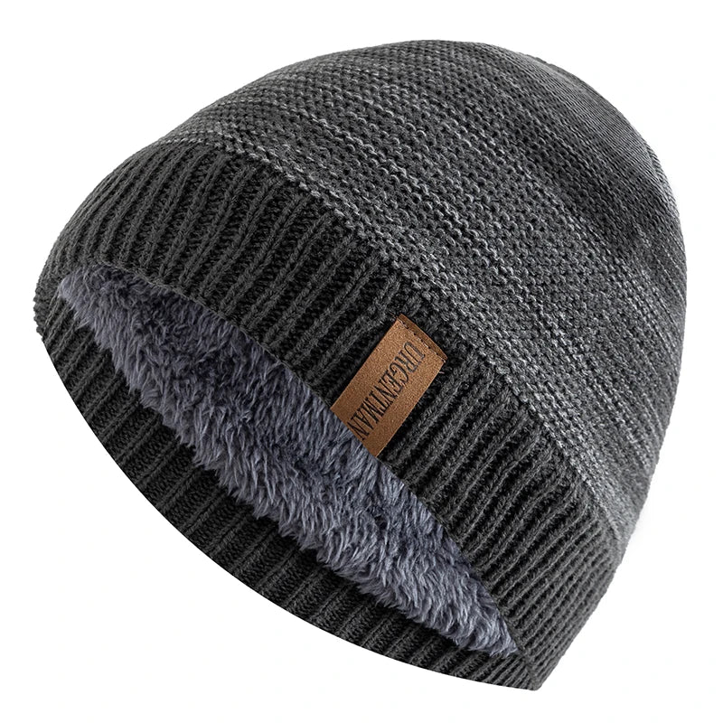 New Unisex Winter Hats Casual Warm Beanie Cap For Men And Women Letter Label Winter Knitted Hats