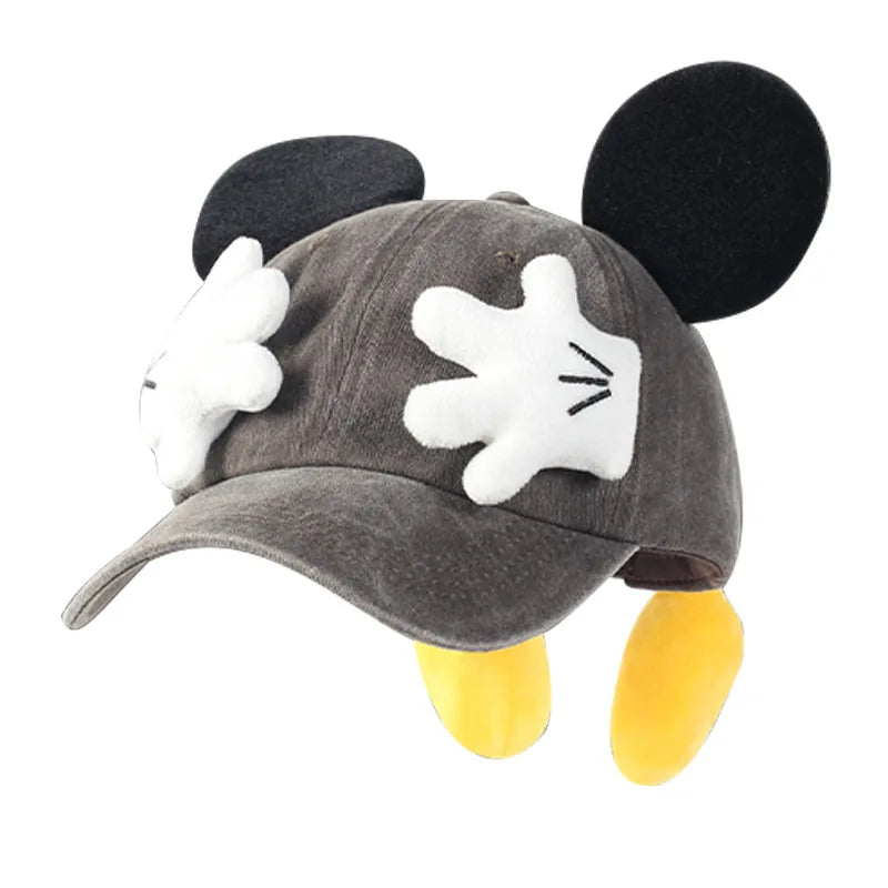 Cute Cartoon Mouse Ears Baseball Cap Girls Outdoor Fashion Duckbill Hat Y2K Hip Hop Sunscreen Sunshade Trendy Caps Women