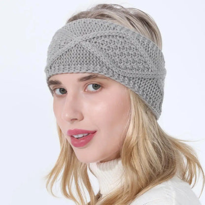 women autumn winter Ponytail Beanie hat female Stretch Crochet knitted hat lady arylic geometry pattern winter hat