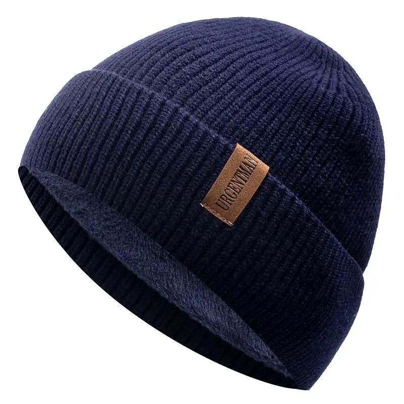 New Unisex Winter Hat Add Fleece Warm Cap Stylish Soft Beanie Hat For Men Women Outdoor Thicken Ski Sports Knitted Hat