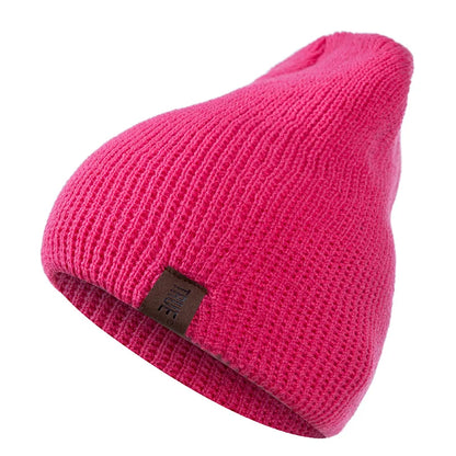 Hot Sale Unisex Casual Beanie Hat Men Women Basic Knitted Winter Hat Streetwear Beanie Cap