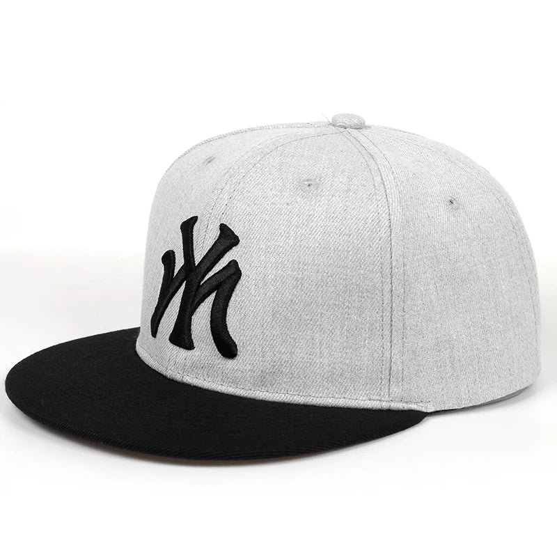 Letter Embroidery Baseball Cap Hip Hop Outdoor Snapback Caps Adjustable Flat Hats Outdoor Sun Hat