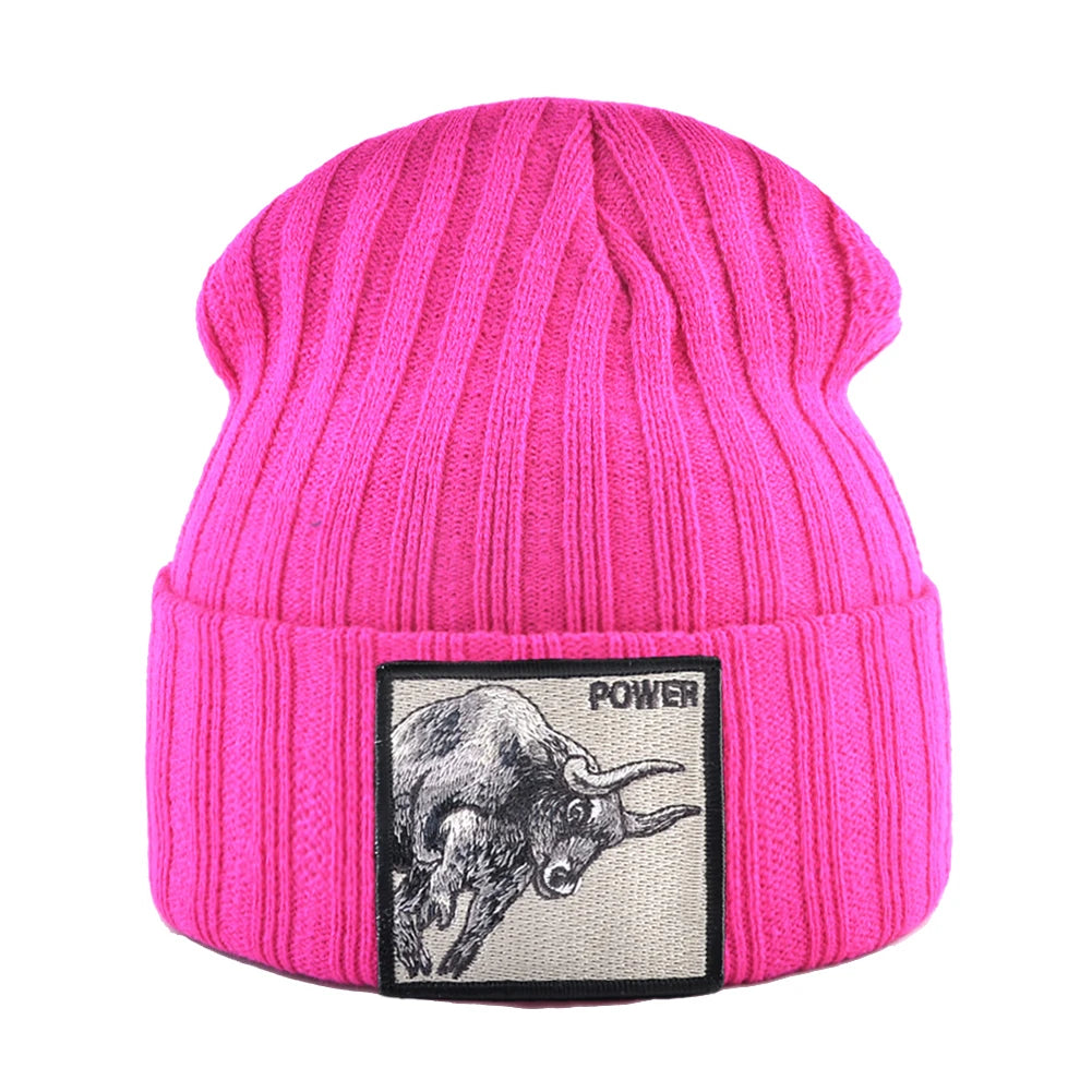 Fashion Skullcap Men Outdoor Streetwear Skullies Beanies Women Knitted Hip Hop Hat Boys Girls Kpop Bonnet Cap Black Knit Beanie