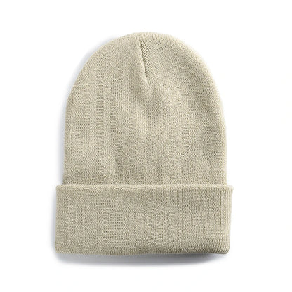 New Unisex Multicolor Autumn & Winter Beanie Hat Men Women Basic Daily Beanie Soft Knitted Hat All-match Streetwear Cap