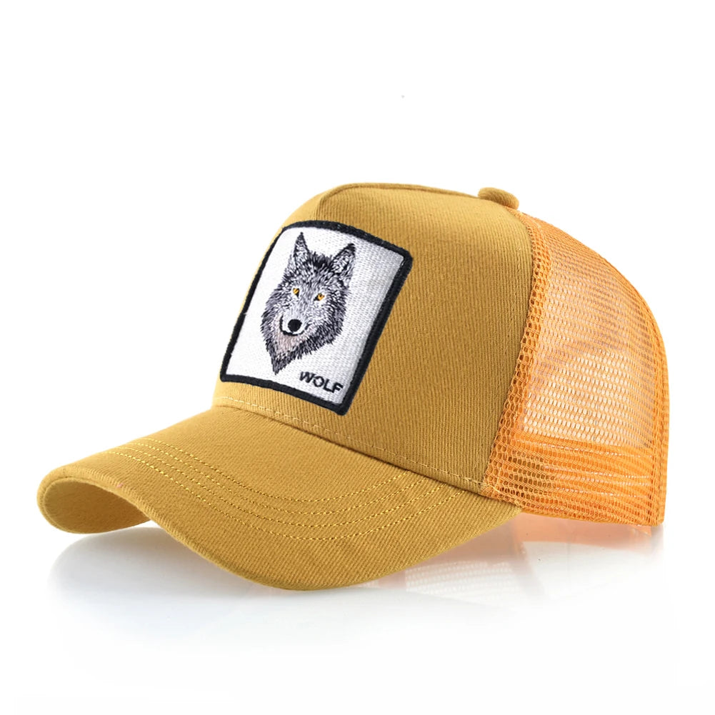 Baseball Caps Men Snapback Hip Hop Hats With Eagle Patch Streetwear Trucker Caps Women Spring Summer Breathable Mesh Visor Bones