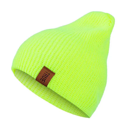 Hot Sale Unisex Casual Beanie Hat Men Women Basic Knitted Winter Hat Streetwear Beanie Cap