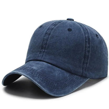 COKK Washed Cotton Adjustable Solid Color Baseball Cap Women Men Unisex Couple Cap Fashion Dad Hat Snapback Cap High Quality