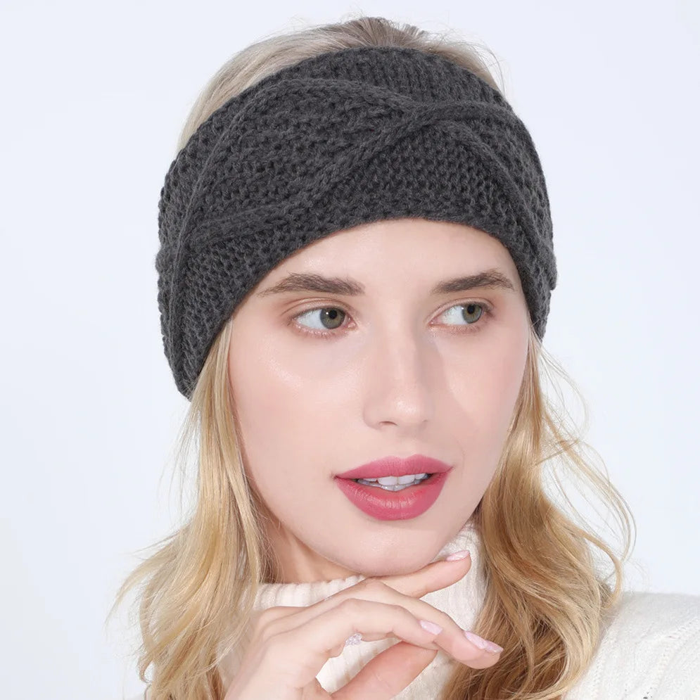 women autumn winter Ponytail Beanie hat female Stretch Crochet knitted hat lady arylic geometry pattern winter hat