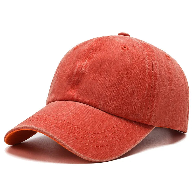 Women Men Cotton Solid Baseball Cap Four Season Fashion Snapback Hat Outdoor Simple Vintag Visor Casual Cap Hat For Women Men