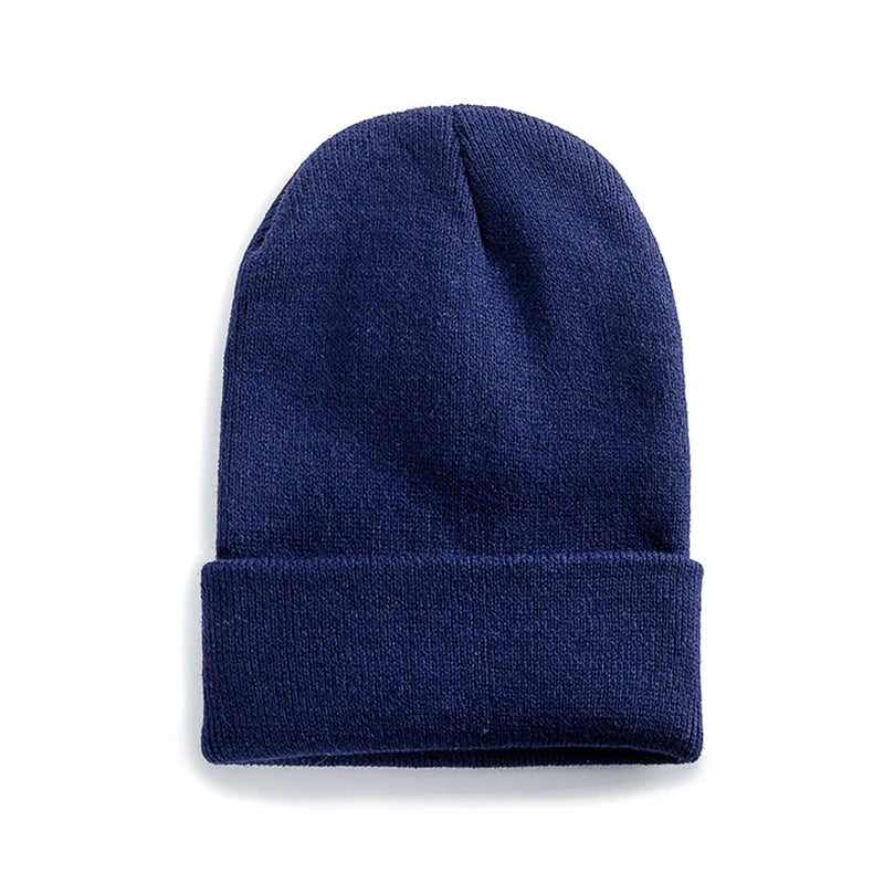 New Unisex Multicolor Autumn & Winter Beanie Hat Men Women Basic Daily Beanie Soft Knitted Hat All-match Streetwear Cap