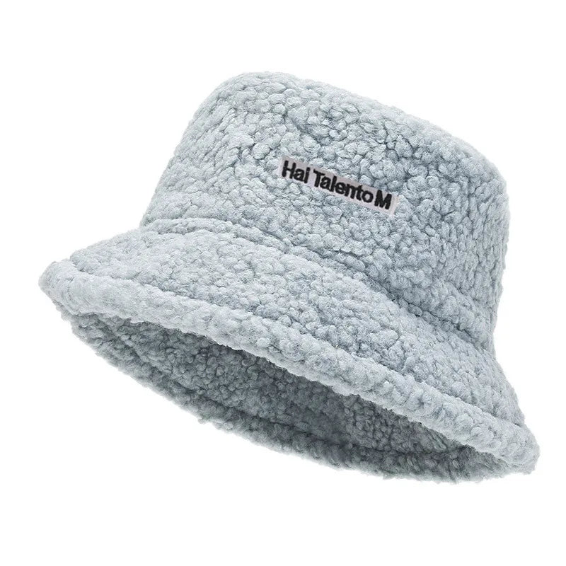 Fashion Women Warm Bucket Hats Lady Autumn Winter Outdoor Panama Fisherman Cap Hat For Women