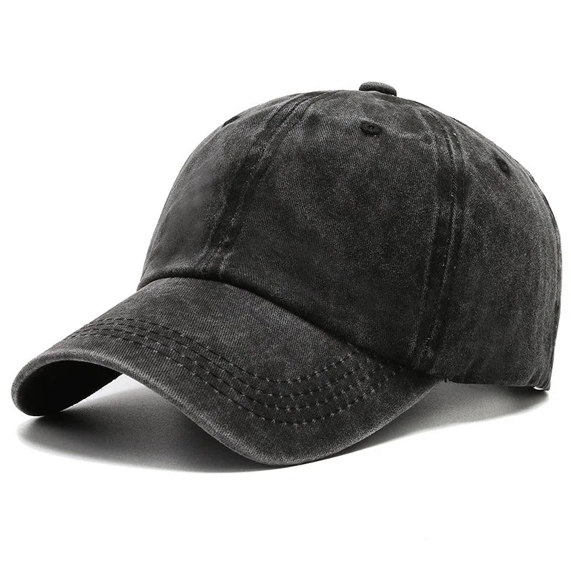 Women Men Cotton Solid Baseball Cap Four Season Fashion Snapback Hat Outdoor Simple Vintag Visor Casual Cap Hat For Women Men