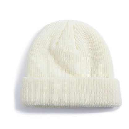 Hot Sale Daily Fisherman Beanie Hat Unisex Sailor Style Autumn Beanie Ribbed Knitted Hats For Men Women Short Melon Winter Hat
