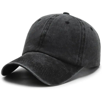 COKK Washed Cotton Adjustable Solid Color Baseball Cap Women Men Unisex Couple Cap Fashion Dad Hat Snapback Cap High Quality