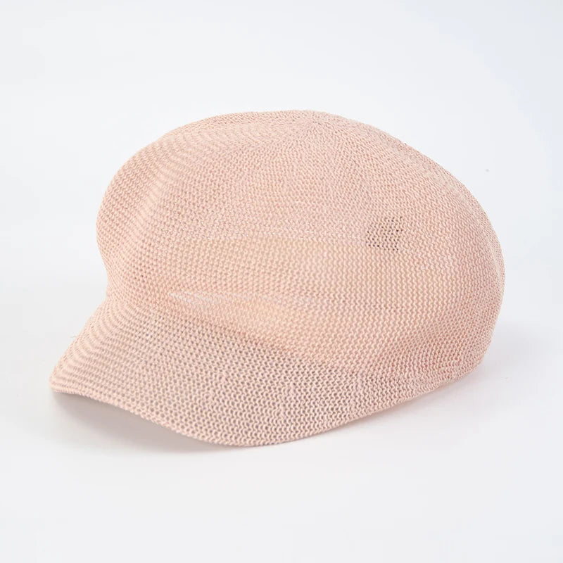 Octagonal Beret Women Sun Hat Painter Hat Outdoor Travel Beach Hat Light Breathable Women Summer Sun Visor Femme Retro Fashion