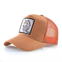 Orange Wolf Head