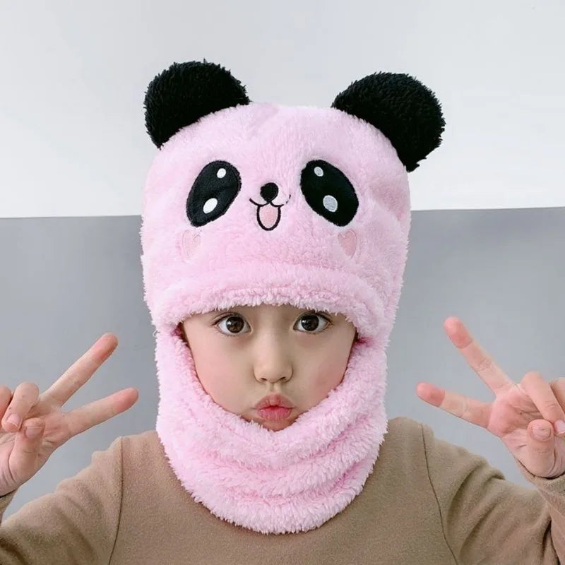 Cool Good Quality Warm Soft Kids Beanies Cap Hat Autumn Winter Toddler Children Cute Panda Cap Hat For Boy Girl