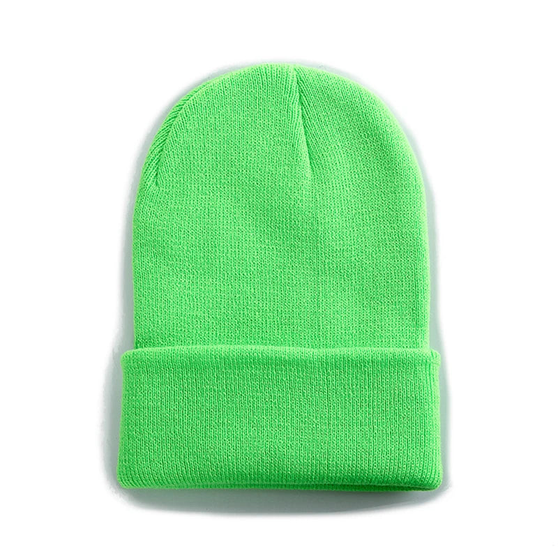 New Unisex Multicolor Autumn & Winter Beanie Hat Men Women Basic Daily Beanie Soft Knitted Hat All-match Streetwear Cap
