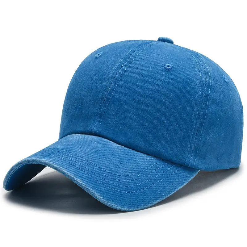 Baseball Cap Women Men Unisex Washed Cotton Adjustable Solid Color Couple Cap Vintage Dad Hat Snapback Outdoor Sport Trucker Cap