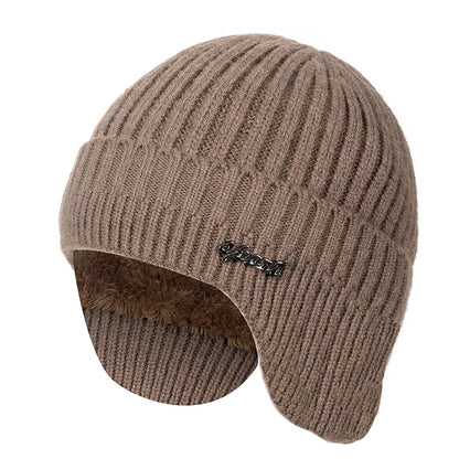 Hot Sale Ear Protection Winter Hats Stylish Soft Beanie Hat For Men Women Classic Knit Earflap Hat Warm Cap With Ears