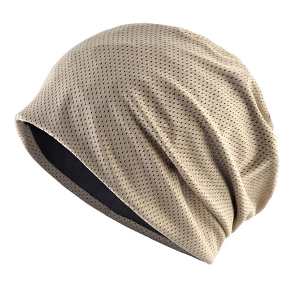 Breathable Beanies Spring Outdoor Casual Skullies Beanies Women Summer Mesh Thin Bonnet Gorras Solid Color Fashion Soft Hat Men
