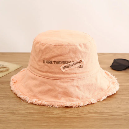 Fashion Women Cotton Bucket Hats Female Summer Autumn Sunscreen Fisherman Cap Outdoor Beach Sun Cap Hat For Women