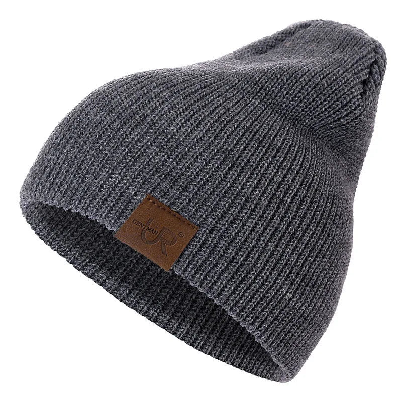 Unisex Beanie Hat URGENTMAN Brand Casual Winter Hats For Men Women Fashion Knitted Hat Solid Hip-hop Beanie Hat Unisex Cap
