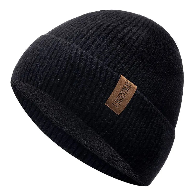 New Unisex Winter Hat Add Fleece Warm Cap Stylish Soft Beanie Hat For Men Women Outdoor Thicken Ski Sports Knitted Hat