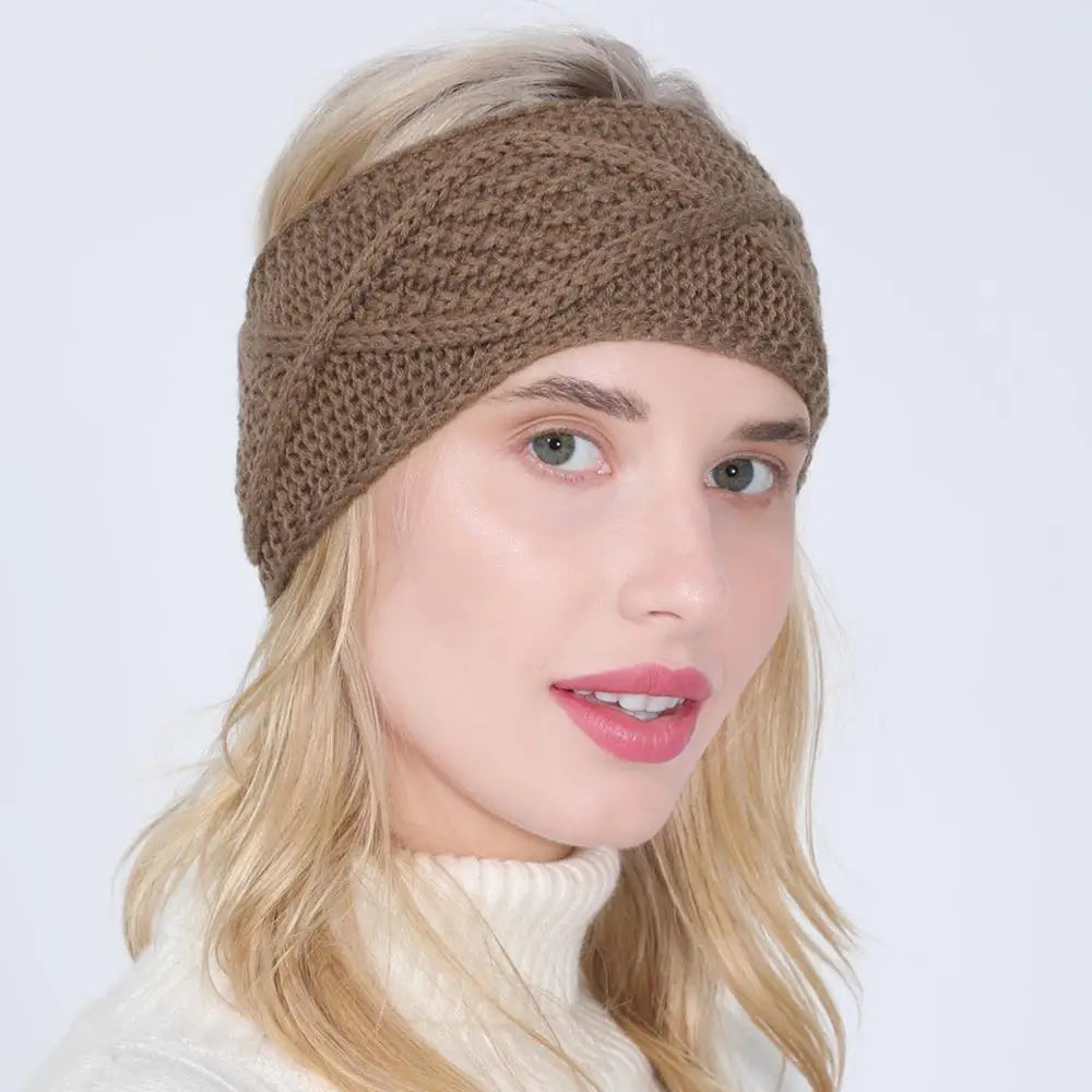 women autumn winter Ponytail Beanie hat female Stretch Crochet knitted hat lady arylic geometry pattern winter hat